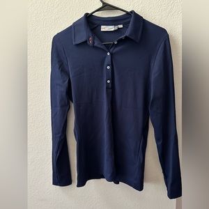 Golf Attire | Women's Shasta Polo L/S | Atlanta Blue